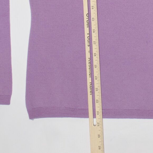 Brooks Brothers 346 Pastel Purple 100% Merino Wool Sweater Women Size S (B6) - Picture 9 of 10